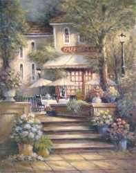 Outdoor Cafe II by George Bjorkland