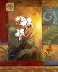 Contemporary Orchids I by Vivian Flasch