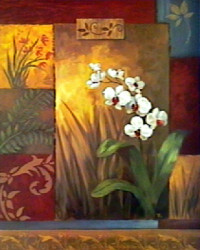 Contemporary Orchids II by Vivian Flasch