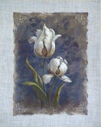 Burlap Blue I by Vivian Flasch
