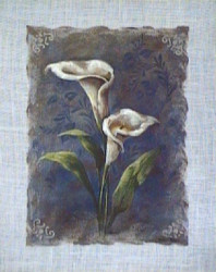 Burlap Blue II by Vivian Flasch