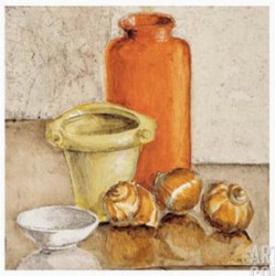 Ochre & Yellow II by Ina Van Toor