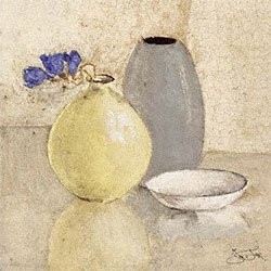 Blue & Grey III by Ina Van Toor