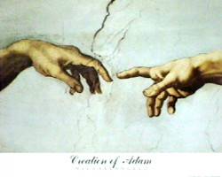 Creation of Adam by Michaelangelo