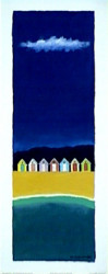 Pastel Beach Huts by M Wiscombe