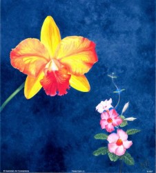 Floral Calm III by Janet Wilson