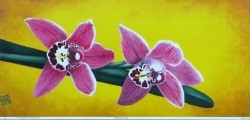 Orchidee Or II by Janet Wilson