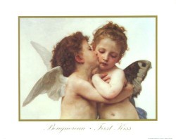 First Kiss by William Adolphe Bouguereau