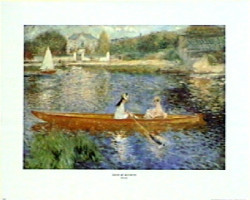 Seine at Asnieres by Pierre-Auguste Renoir