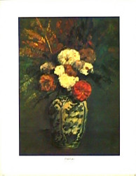 Dahlias by Paul Cezanne