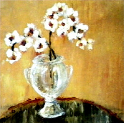 Copper Orchids I by Jennifer Hollack