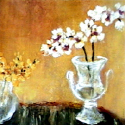 Copper Orchids II by Jennifer Hollack