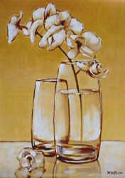 White Orchid by Yves Blanc