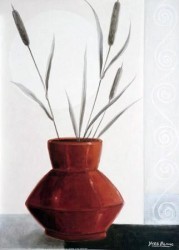 Japanese Red Interior  by Yves Blanc