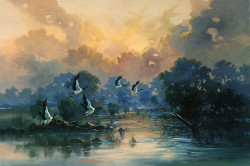 Trumpet Geese by Jean (John) Sindelar