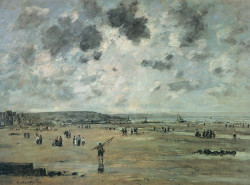 Lowtide at Trouville by Eugene Louis Boudin