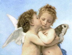 First Kiss by William Adolphe Bouguereau