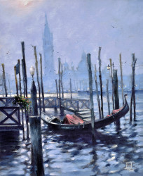 Gondola at Evening Time by Vakhtang