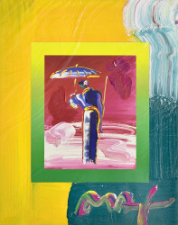 Umbrella Man with Cane by Peter Max