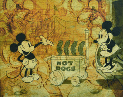 Hot Dog Cart - Disney by William Silvers