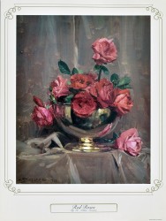 Red Roses by Arthur Streeton