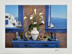 Calla Lily Between the Windows by Cebo