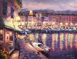 Night View of St Tropez by Sam Park