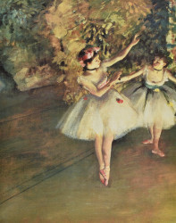 Two Dancers on a Stage by Edgar Degas