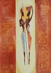 Gossiping I by Alfred A Gockel