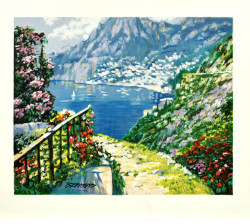 The Road to Positano by Howard Behrens