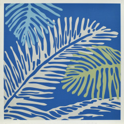 Tropical Leaves - Midnight by Denise Duplock