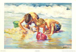 Clam Digging by Lucelle Raad