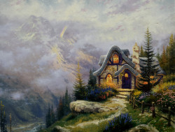 Sweetheart Cottage III - The View from Havencrest Cottage by Thomas Kinkade
