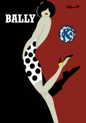 Bally Red by Bernard Villemot