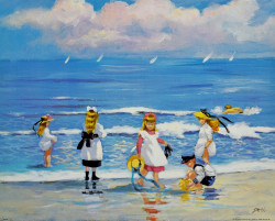 Playing at the Beach