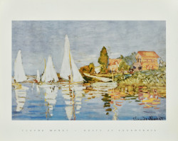 Boats at Argenteuil by Claude Monet