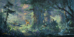 Springtime in the Meadow - Disney by James Coleman - Stretched Canvas