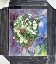 Bouquet with Flying Lovers by Marc Chagall