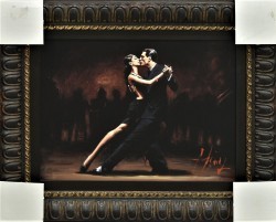 Tango in Paris in Black Suit by Fabian Perez