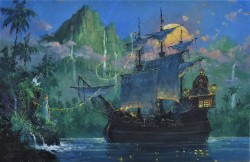 Pan on Board - Disney by James Coleman - Stretched Canvas