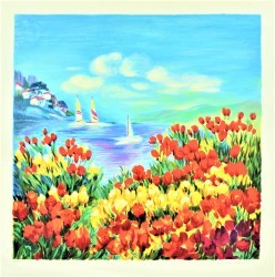 Poppies in the Wind by Zina Roitman