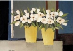 White Flowers I by Hans Paus