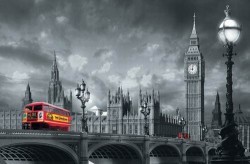 Bus on Westminster Bridge