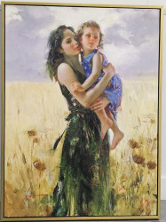 Close to My Heart (Gold Float) by Pino Daeni - Stretched Canvas