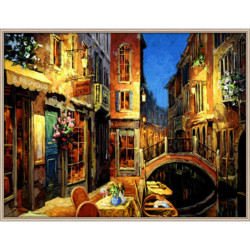 Venetian Rendezvous (Raw Float) by Viktor Shvaiko - Stretched Canvas