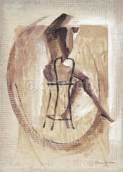 Relaxing Figure in Brown by Shane Wilson