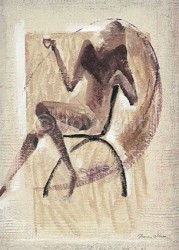 Resting Figure in Brown by Shane Wilson