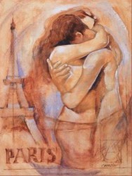 Embrace in Paris by Talantbek Chekirov