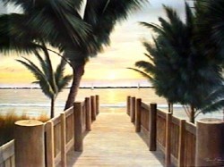 Palm Promenade by Diane Romanello