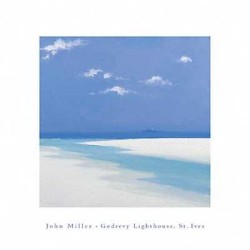 Godrevy Lighthouse St Ives by John Miller